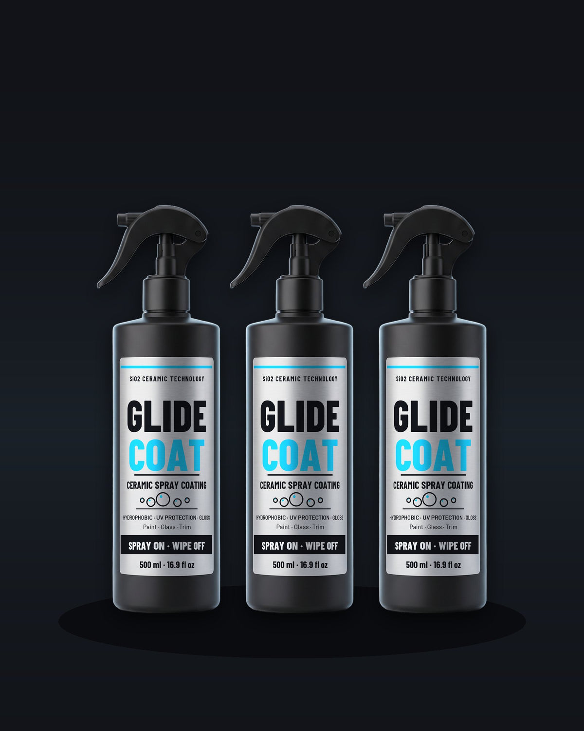 GlideCoat — three 500 ml bottles