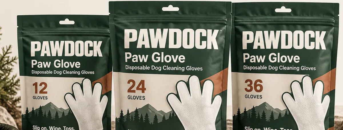 Pawdock Paw Glove 12, 24 and 36 count bags